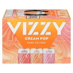 Vizzy Alcoholic Vodka Beverage Cream Pop Hard Seltzer (ID required at pick-up) 12x355.0 ml, $0.80/100ml