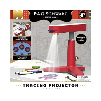 F.A.O Schwarz Art Tracing Projector 32-Piece Set 1 ea, $30.00/1ea