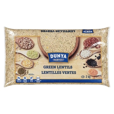 Dunya Harvest Green Lentils 2 kg, $0.36/100g