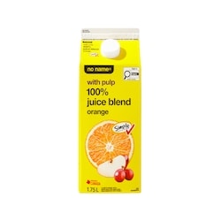 No Name 100% Orange Juice Blend with Pulp 1.75 l, $0.26/100ml