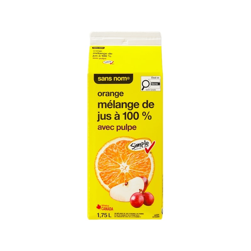 100% Orange Juice Blend with Pulp