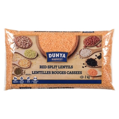 Dunya Harvest Red Split Lentils 2 kg, $0.46/100g