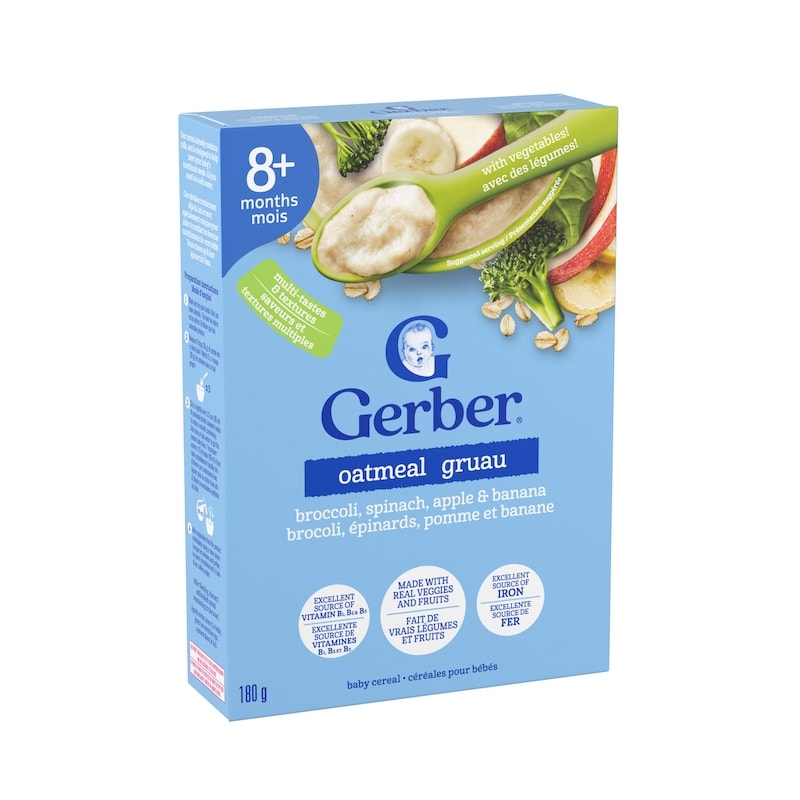 Oatmeal, Broccoli, Spinach, Apple & Banana Baby Cereal