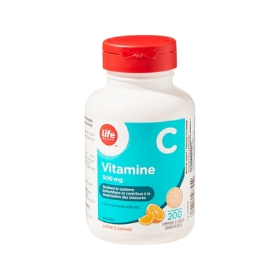 Orange Flavour Vitamin C 500 mg 200 Chewable Tablets