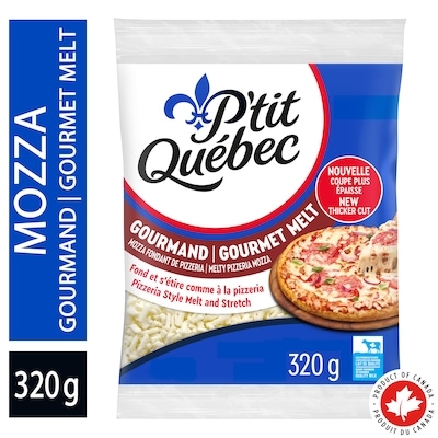 P'tit Québec Gourmet Melt Thick Cut Mozza Cheese 320 g, $2.81/100g