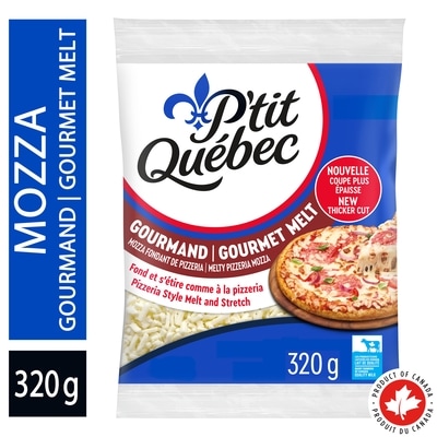P'tit Québec Gourmet Melt Thick Cut Mozza Cheese 320 g, $2.81/100g