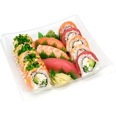 Zenshi Chef Sampler A#6 (Chili, Nigiri, Rainbow) 13pc (Available after 11am) 380 g, $4.21/100g