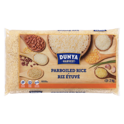 Dunya Harvest Riz étuvé 2 kg, 0,30 $/100g