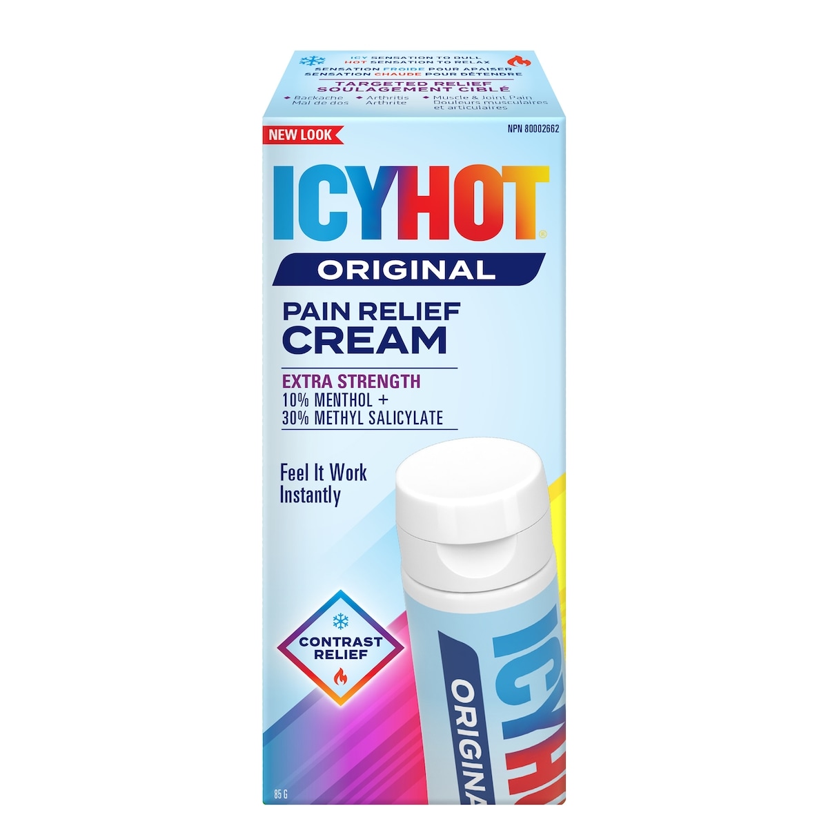 Icy Hot Original crème analgésique extra fort, salicylate de méthyle à 30%, menthol à 10% 85 g, 10,58 $/100g