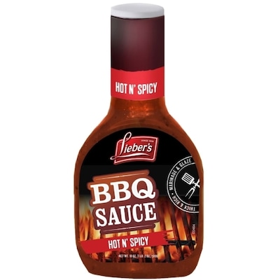 Liebers BBQ Sauce Hot N Spicy (KP) 510 g, $1.27/100g