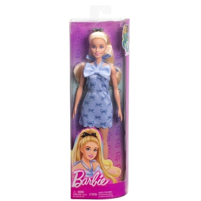 Barbie Fashionista Doll Blue Bow 1 ea, $13.00/1ea