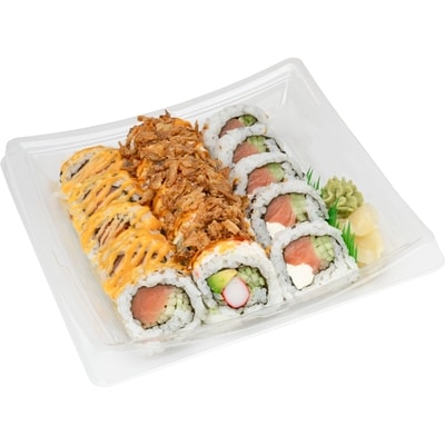 Zenshi Chef Sampler B#3 (Spicy Salmon, Crunchy, Cream Cheese) 15pc (Available after 11am) 343 g, $4.08/100g