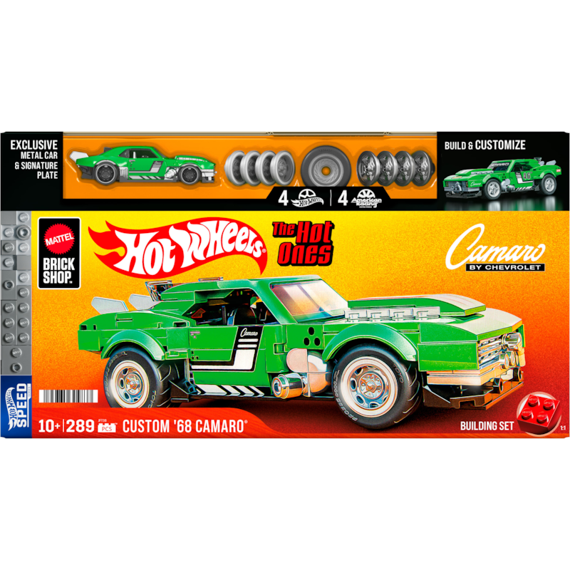 ミニカー Brick Shop Hot Wheels 68 Custom Camaro Hot Wheels Mattel Brick Shop Custom '68 Camaro - 1 ea | Atlantic