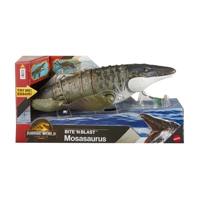 Jurassic World Bite 'N Blast Mosasaurus 1 ea, $74.00/1ea