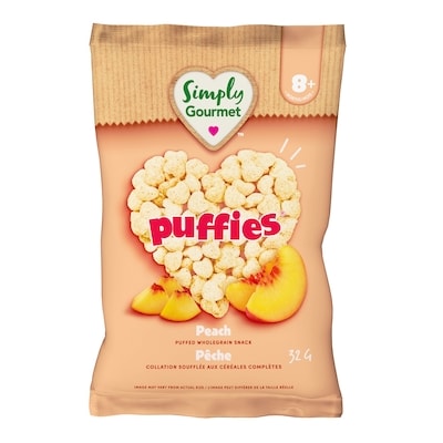 Baby Gourmet Simply Gourmet Peach Puffies baby snack 32 g, $7.81/100g
