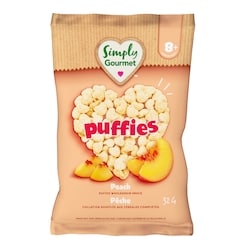 Baby Gourmet Collation pour bébé Simply Gourmet Puffies à la Pêche 32 g, 7,81 $/100g