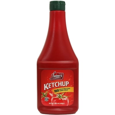 Lieber’s Ketchup (sans sirop de maïs) 720 g, 1,11 $/100g