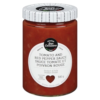 Cascina San Cassiano Tomato and Red Pepper Sauce 540 g, $1.76/100g