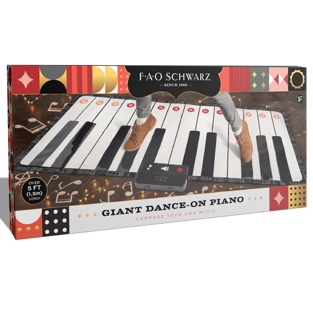 F.A.O Schwarz Giant Dance-On Piano Compose Your Own Music 1 ea, $105.00/1ea