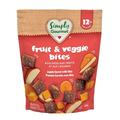Baby Gourmet Simply Gourmet Apple Carrot with Chia Bites 60 g, $7.48/100g