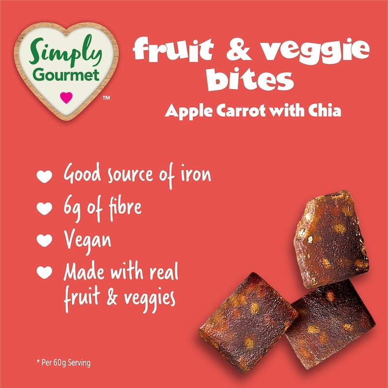 Simply Gourmet Apple Carrot with Chia Bites