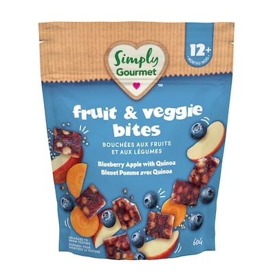 Baby Gourmet Simply Gourmet Blueberry Apple with Quinoa Bites 60 g, $7.48/100g
