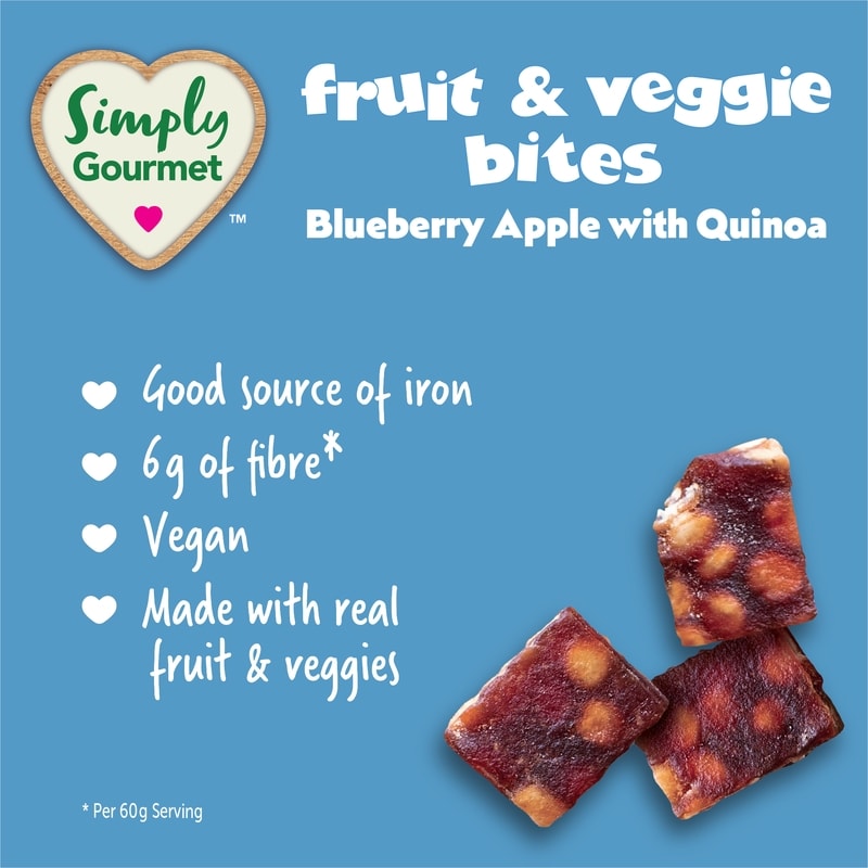 Simply Gourmet Blueberry Apple with Quinoa Bites