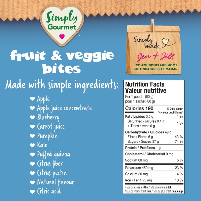 Simply Gourmet Blueberry Apple with Quinoa Bites