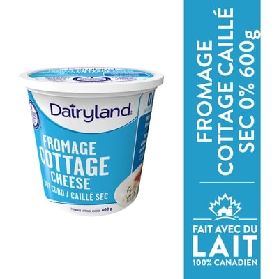 Dairyland Fromage cottage caillé sec sans gras 600 g, 1,50 $/100g