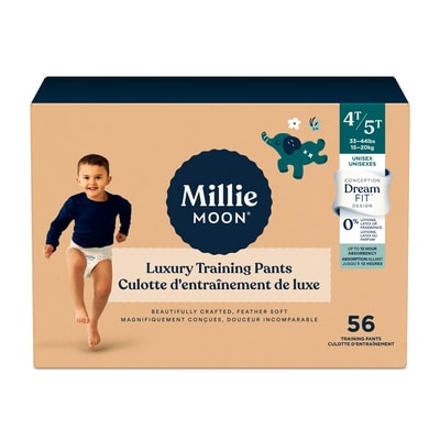 Millie Moon Culottes D’apprentissage De Luxe, Taille 4T-5T, 56 unités 56 ea, 0,57 $/1ch