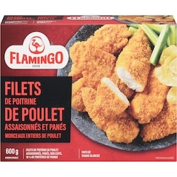 Flamingo Poitrine de poulet panée 600 g, 1,16 $/100g