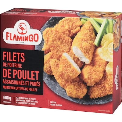 Poitrine de poulet panée