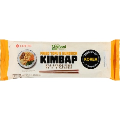Lotte Fried Tofu & Burdock Kimbap 230 g, $1.95/100g