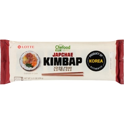 Lotte Japchaé kimbap 230 g, 2,60 $/100g