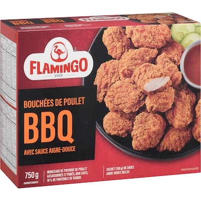 Bouchées de poulet avec sauce aigre-douce bbq