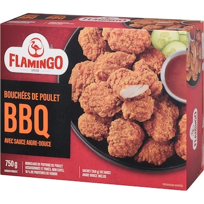 Bouchées de poulet avec sauce aigre-douce bbq