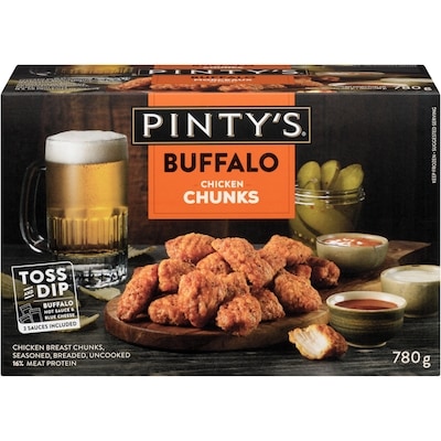 Pinty's Chicken Chunks Buffalo 780 g, $2.69/100g