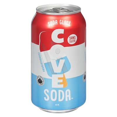 COVE Soda sans sucre Ice Pop 355 ml, 0,84 $/100ml