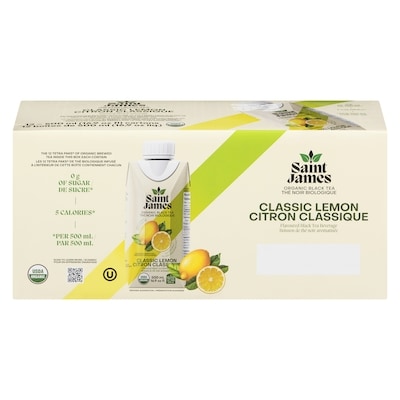  Thé noir biologique citron classique 500 ml, 0,50 $/100ml