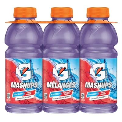 Gatorade Melanges Bleu Cool Punch Aux Fruits 6x591.0 ml, 0,23 $/100ml
