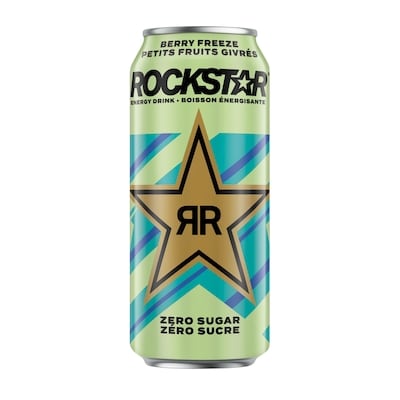 Rockstar Energy Drink Berry Freeze Zero Sugar, 12-Pack 12x473.0 ml, $0.46/100ml