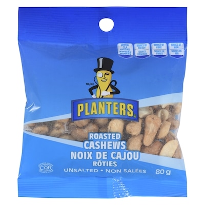 Johnvince Foods Noix de cajou rôties non salées 80 g, 4,36 $/100g