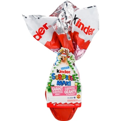 Kinder Surprise maxi confiserie recouverte de chocolat au lait, avec jouet surprise 150 g, 9,33 $/100g
