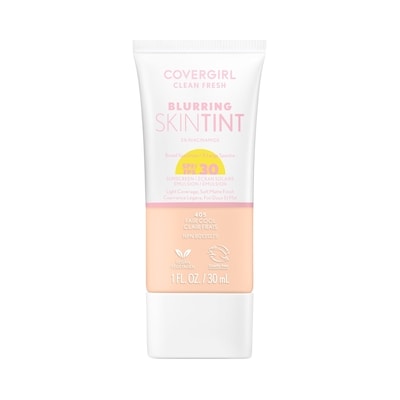 CoverGirl Fond de teint liquide clean fresh blurring skin tint, fini mat doux, lisse, illumine, estompe les pores, écran solaire minéral, formule végétalienne fair cool - 405 30 ml, 43,30 $/100ml