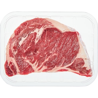 null Beef Rib Steak, Boneless $3.75/100g $17.00/1lb