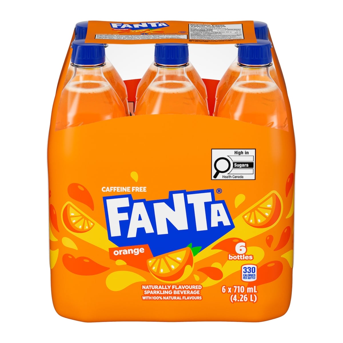 FANTA Soda Orange Bottles 6x710.0 ml, $0.18/100ml