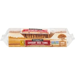 SESMARK Savoury Rice Thins Rice Snack Crackers Cracked Wheat & Sesame 90 g, $6.10/100g