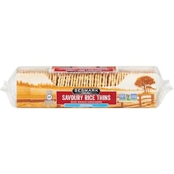 SESMARK Savoury Rice Thins Rice Snack Crackers Original 90 g, $6.10/100g