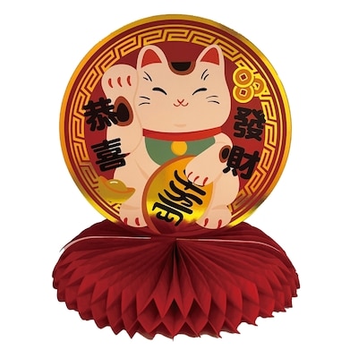  Décoration de table en nid d'abeille chat porte-bonheur pour le Nouvel An lunaire 1 ea, 2,88 $/1ch