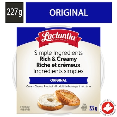 Lactantia Original Rich & Creamy Cream Cheese 227 g, $2.20/100g